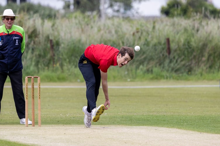 Hugh Tummon in action for the Isle of Man's Development XI against visitors the MCC last month (Photo: Gary Weightman)