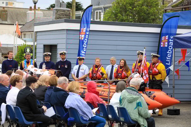 The naming ceremony gets underway
