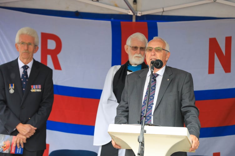 Sir Miles Walker, President of the Lifeboat Management Group, provides the opening speech