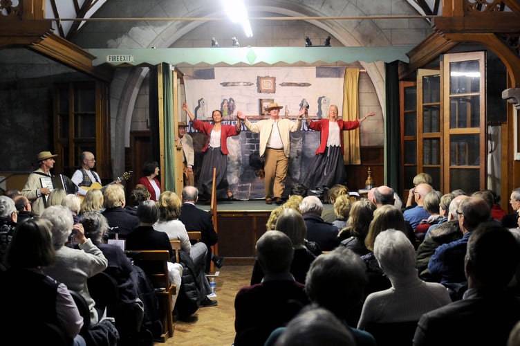 Oie'll Verree at Ebeneezer Hall in Kirk Michael, which marks the old Manx Christmas Eve - Perree Bane