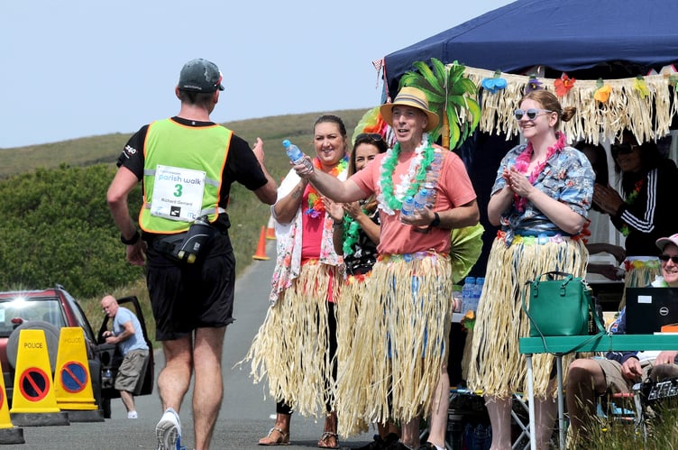 The staff of First Names Group created an 'Oasis' at Eary Cushlin during the 2018 Parish Walk