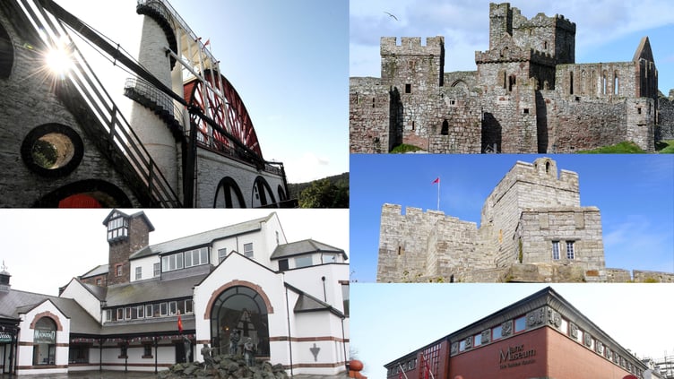 The five Manx National Heritage spots that have been recognised in Tripadivsor’s Travellers’ Choice Awards for 2024