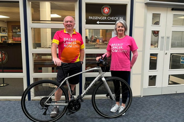 Gordon Drinkwater and Breast Cancer Now's Angie Aire 