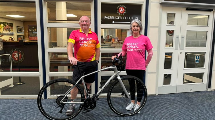 Gordon Drinkwater and Breast Cancer Now's Angie Aire