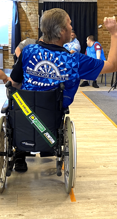 Darren Kennish in action at Chelmsford Social Club in the Dave Silva Essex Shield and Dave Silva Chelmsford Cup