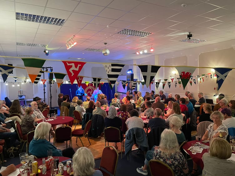 Inter-Celtic song night at Peel Masonic Hall on Tuesday