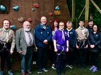 Isle of Man Scouts unveil new climbing wall in memory of former member