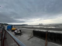 Pictures and video show new protective sea wall is shape