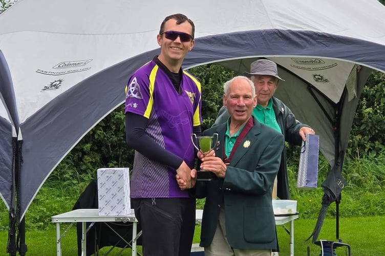 Rhys Moore after winning on the second day of action in Penrith