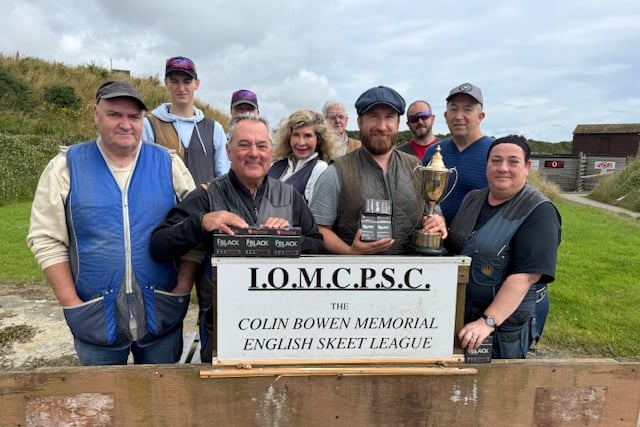 Competitors at the Isle of Man Clay Pigeon Shooting Club's latest event at the weekend