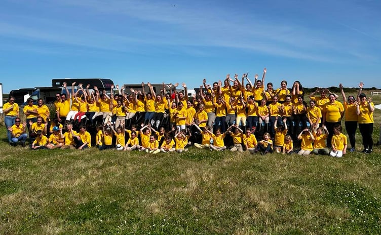 Pony Club members at last week's camp at Andreas Airfield