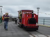 Video shows pier train in action for one of first times in decades