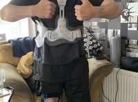 TT rider Anthony Redmond returns home after hospital treatment
