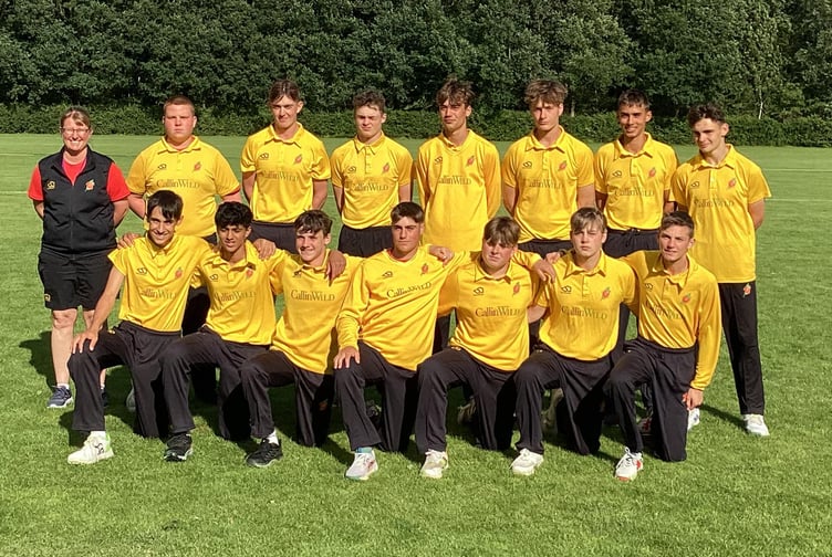 The Isle of Man team with coach Sally Green