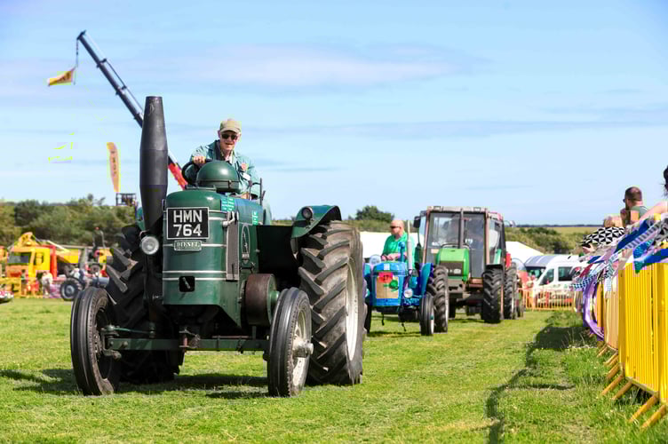 The tractor parade