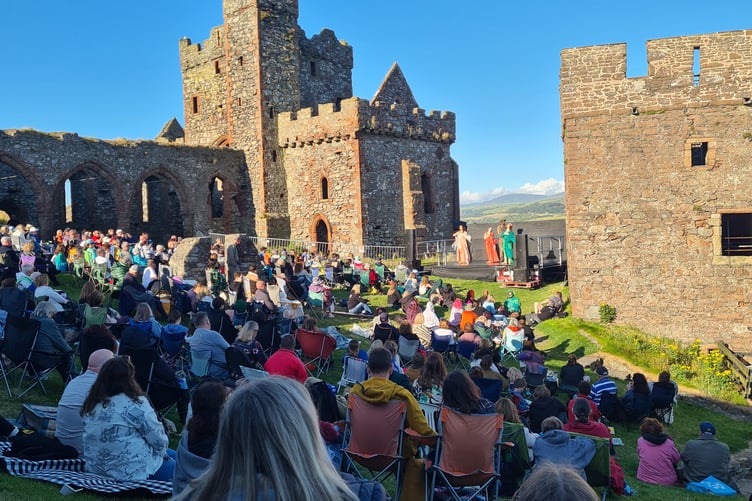 Performance of Shakespeare's A Midsummer Night's Dream at Peel Castle