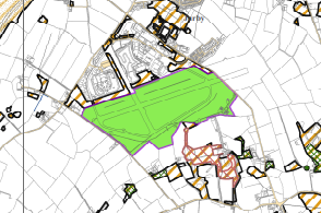 Environmental constraints map for the Area Plan inquiry shows Jurby airfield site as a nature reserve