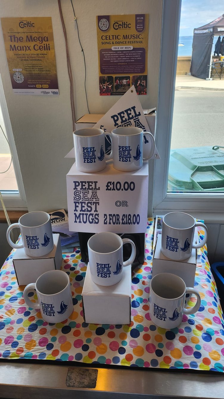 Peel Sea Fest mugs for sale!