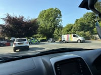 Casualties treated at scene after two vehicle crash near church