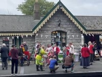 Watch as Castletown Railway Station celebrates its 150th anniversary