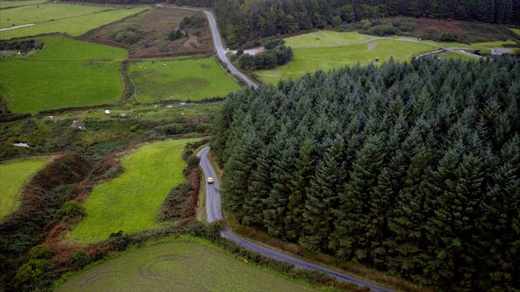 Corlea Road near to Cringle Reservoir