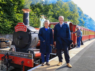Pictures and video as Isle of Man's heritage railways mark milestones