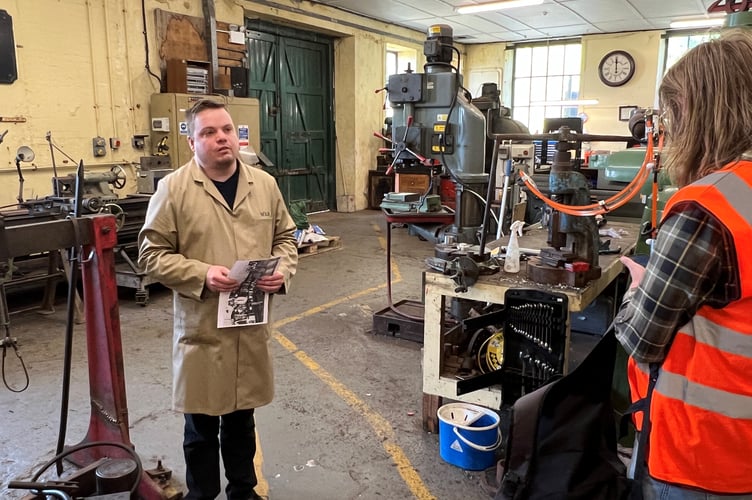 Tour of the old MER workshops at Derby Castle
