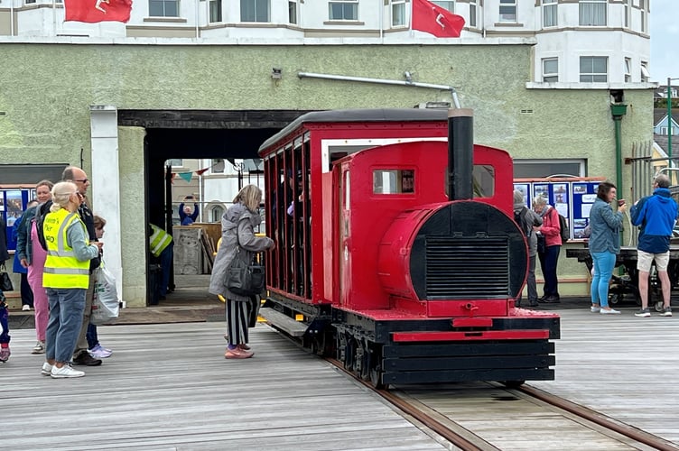 The pier tram ran for the first time in 40 years
