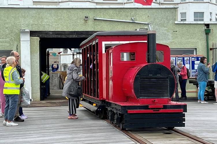 The pier tram ran for the first time in 40 years