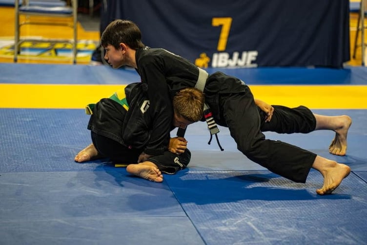 Alan Greenhalgh in action on the mats