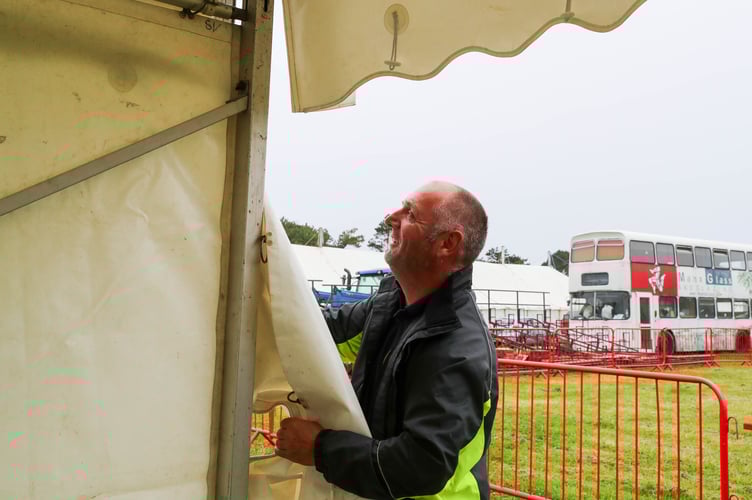 Royal Manx Agricultural Show Set Up 2024