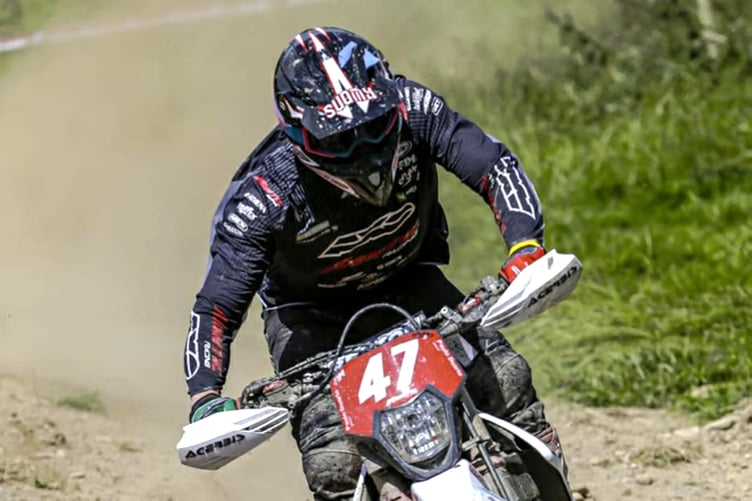 Jed Etchells finished 12th and 16th overall on his 250 Fantic at last weekend's FIM World Enduro Championship round held in Mid-Wales (Photo: Fantic Racing)