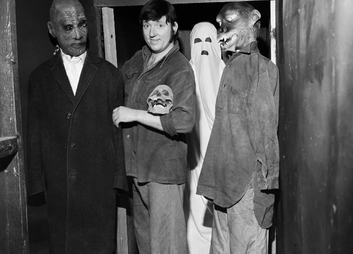 'Woody' Woodruff who ran the House of Horrors at White City pictured in 1976
