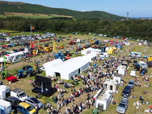 Drone footage shows sea of visitors at Manx Agricultural Show 2024
