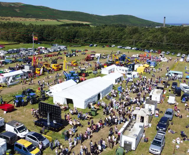 Drone footage shows sea of visitors at Manx Agricultural Show 2024