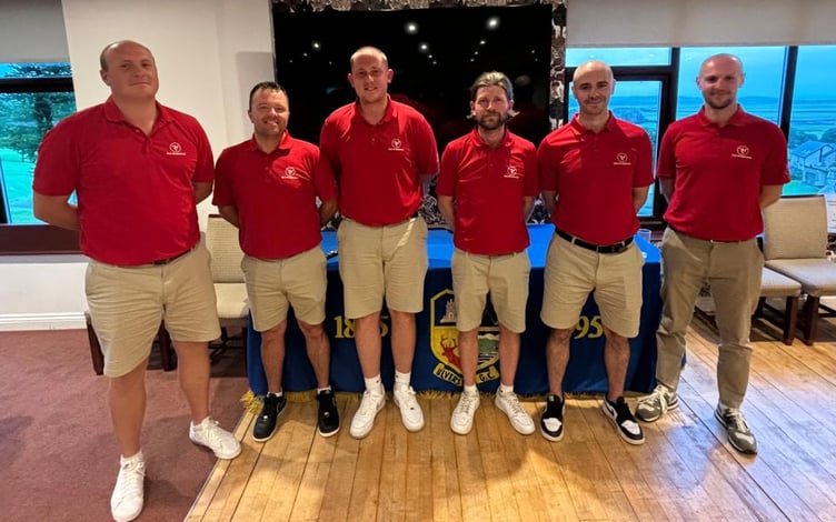 The Isle of Man men's golf team that took place in the Northern Counties competition last week
