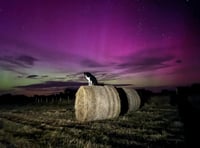 Four Aurora Borealis pictures as it lit up the sky above Isle of Man 