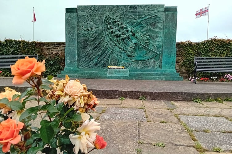 The 'With Courage' roses have been planted in the Sunken Gardens on Loch Promenade