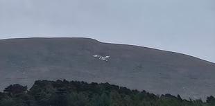 North Barrule three legs is back after being repainted white