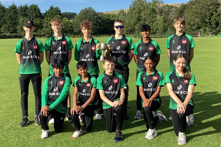 Castletown won the under-15s league last week after beating Peel and St John's by six wickets to complete the season unbeaten (Photo: Isle of Man Cricket Association)