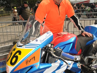 Damien is the only local newcomer in Manx Grand Prix