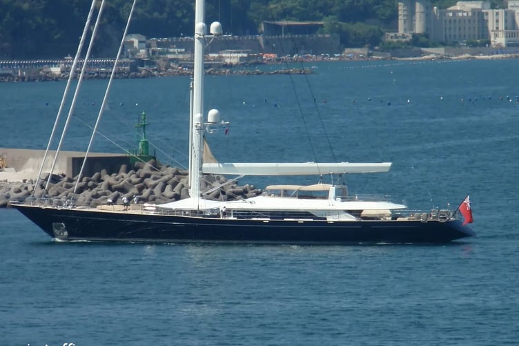 The luxury yacht Bayesian which sank off the coast of Sicily