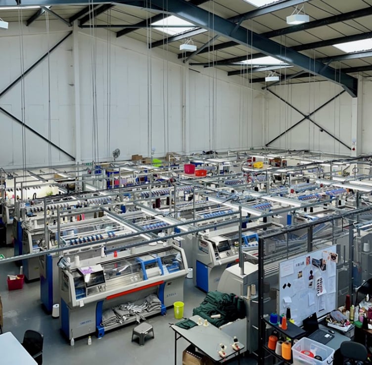 The Albion Knitting Company knitting facility in London Haringey
