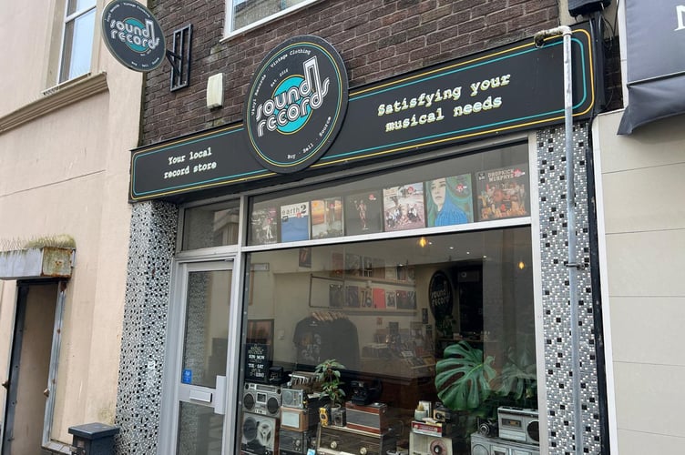The Sound Records shop in Wellington Street, Douglas