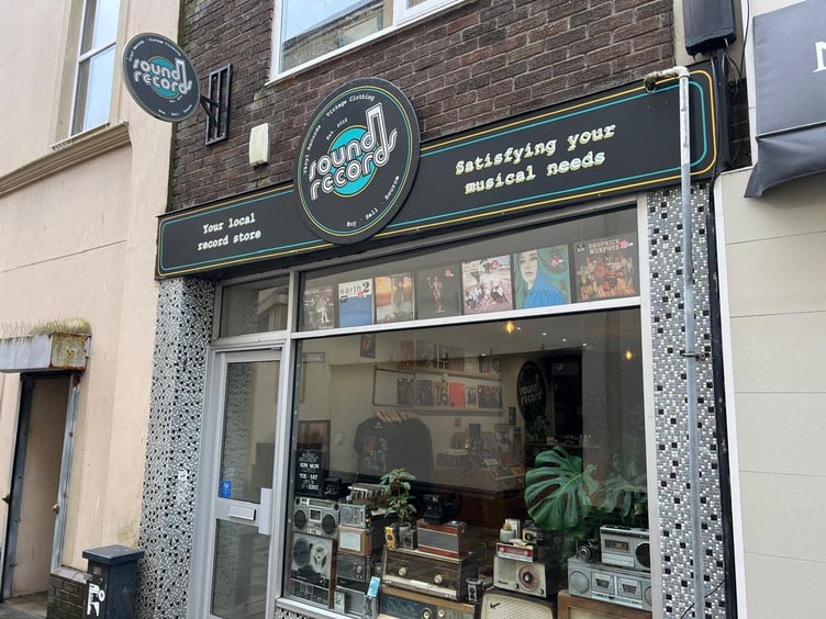 The Sound Records shop in Wellington Street, Douglas