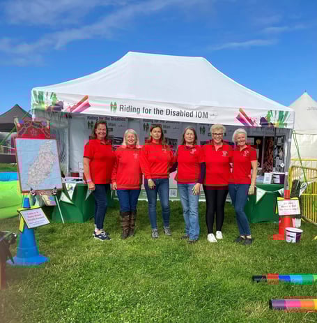 The Riding for the Disabled Isle of Man stall at the recent Royal Manx Agricultural Show
