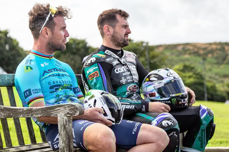 Sir Mark Cavendish and Michael Dunlop