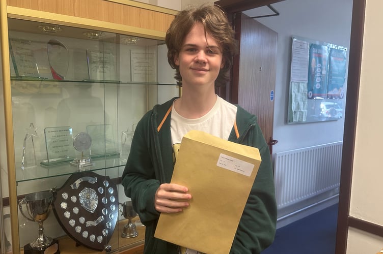 Conall Molloy plans to continue on to Sixth form with the results he received.