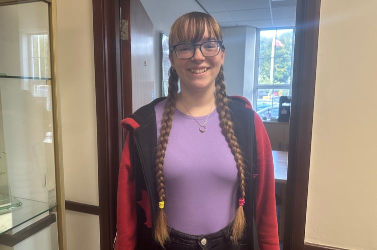 Bea Clynes was another student planning for her future with her set of results.