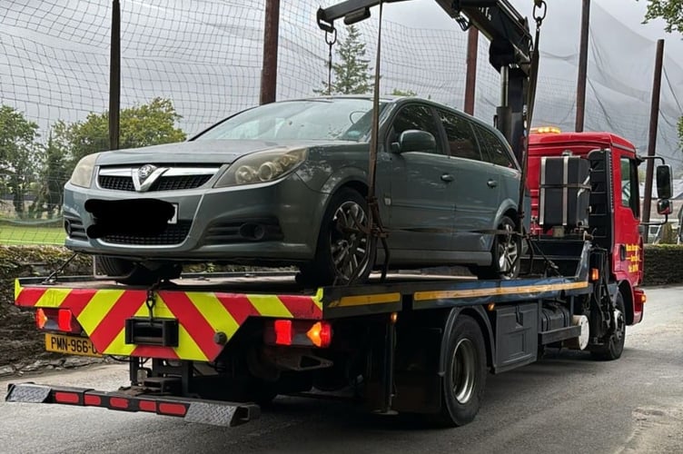 Another car has been seized by police for being untaxed
